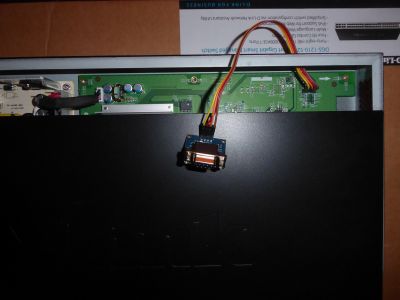 DGS-1210-52 F3 with RS232 level shifter attached.