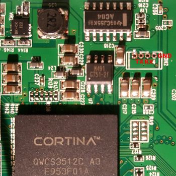 UART connector close-up