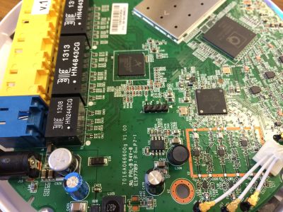 The ESR900 serial header