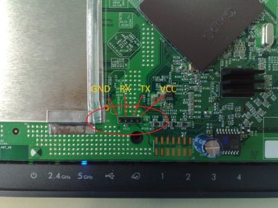 WNDR3700 serial pin connector