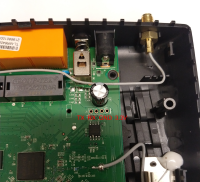 PCB with markings for serial port